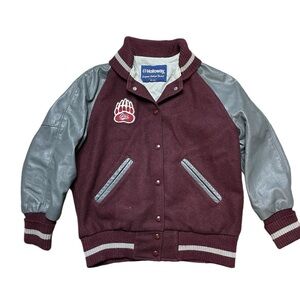 Vintage Holloway College Jacket Griz U of M Size Large Estimated